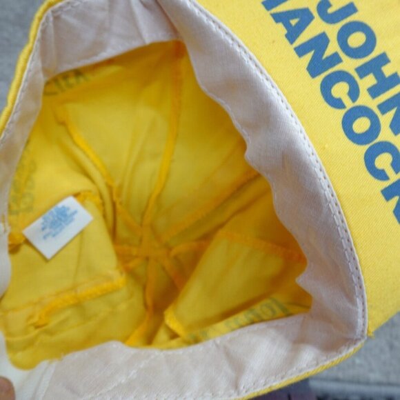 Vintage New York City Marathon Short Brim Hat Yellow 1990 John Hancock NEW - Picture 5 of 6